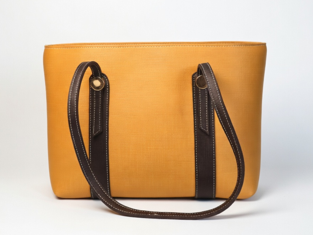 Blush Croc Paneled Tote