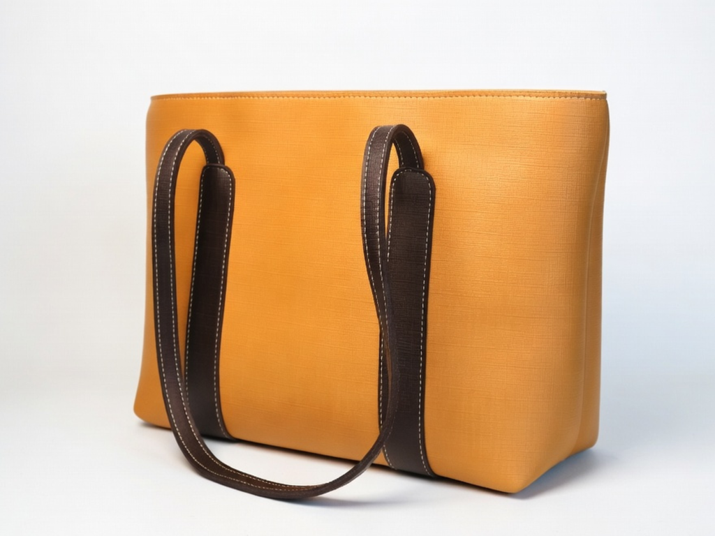 Blush Croc Paneled Tote