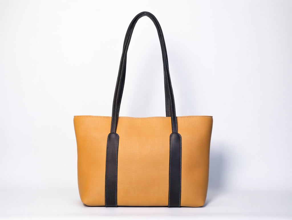 Blush Croc Paneled Tote